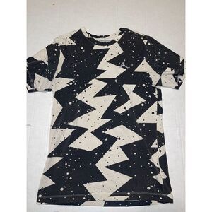VINTAGE MICHAEL JORDAN Geometric‎ All Over Print T SHIRT Small A23